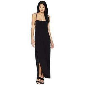 New w/tags Black Maxi Dress criss cross cut out
